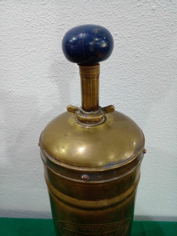 PULVERIZADOR ANTIGUO DE BRONCE MARCA SAN JORGE PARA DECORACION. COD: 94402 - Image 6