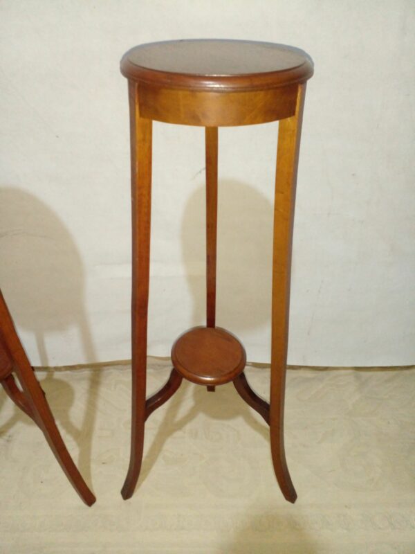 PEDESTAL DE ROBLE COLUMNA MACETERO ANTIGUO. COD: 93910 - Image 4