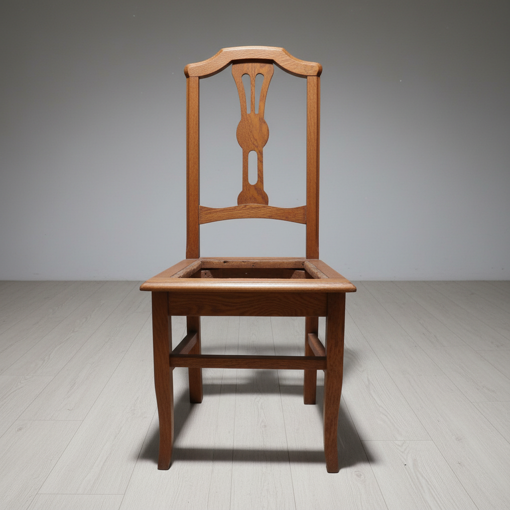 SILLA DE ROBLE ORIGINAL PARA ESTERILLAR O TAPIZAR 6 SILLAS DE ROBLE. COD: 93902