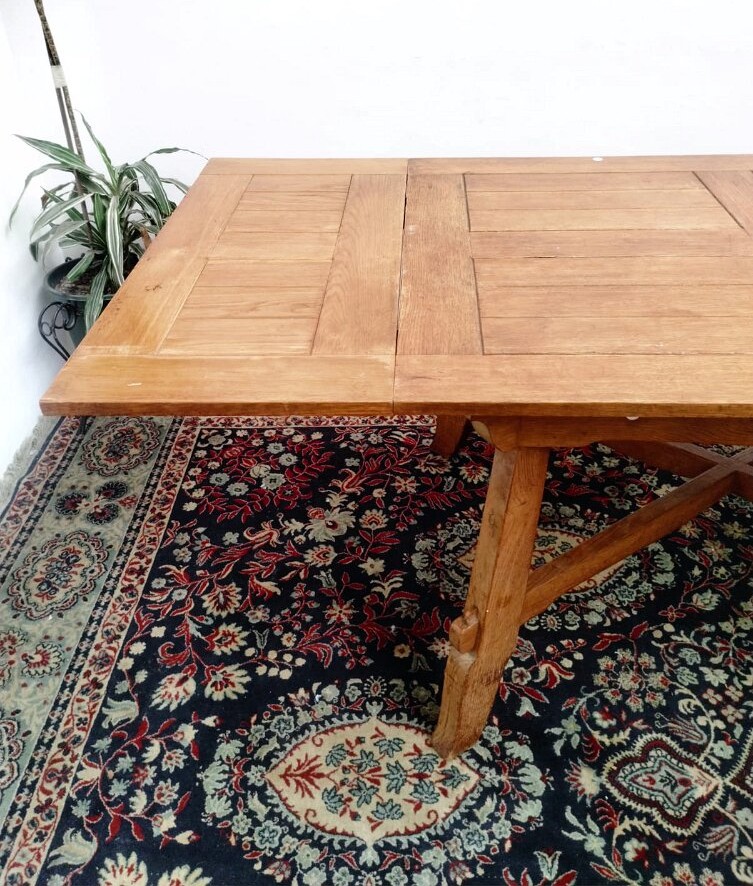 JUEGO DE COMEDOR EN ROBLE ESTILO VASCO PROVENZAL RUSTICO CAMPESTRE. COD: 93401 - Image 3