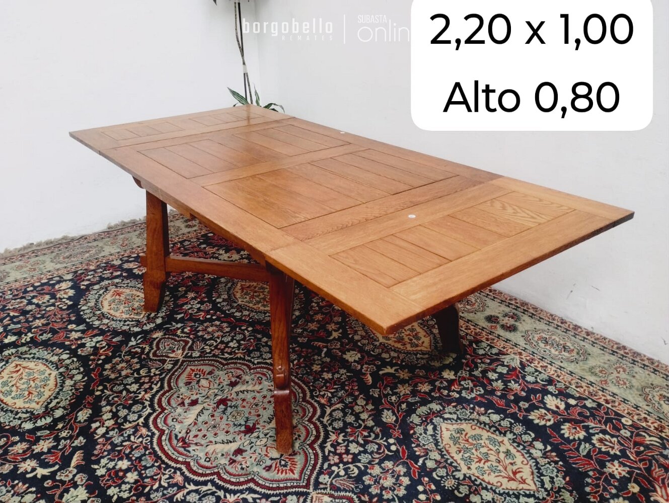 JUEGO DE COMEDOR EN ROBLE ESTILO VASCO PROVENZAL RUSTICO CAMPESTRE. COD: 93401 - Image 4
