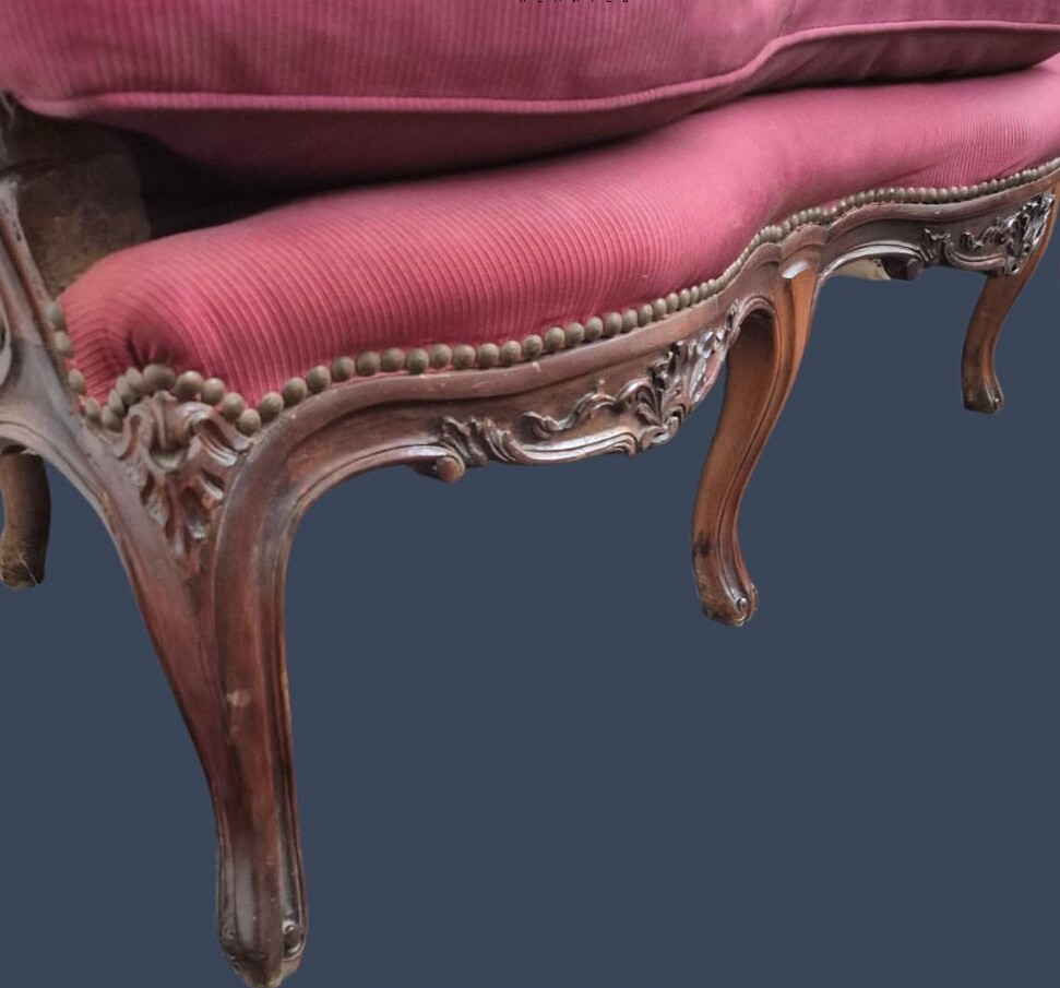 JUEGO DE SILLONES ESTILO FRANCES LUIS XV, JUEGO DE LIVING FRANCES. COD: 94604 - Image 7