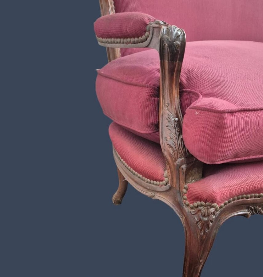 JUEGO DE SILLONES ESTILO FRANCES LUIS XV, JUEGO DE LIVING FRANCES. COD: 94604 - Image 11