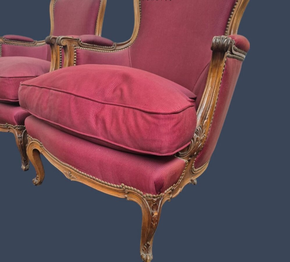 JUEGO DE SILLONES ESTILO FRANCES LUIS XV, JUEGO DE LIVING FRANCES. COD: 94604 - Image 14