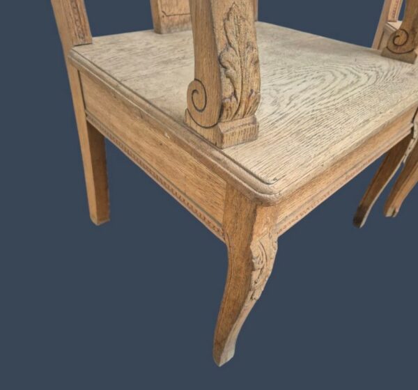 JUEGO DE SILLONES ANTIGUOS DE ROBLE MACIZO TALLADOS JUEGO DE SALA. COD: 94605 - Image 8