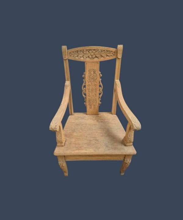 JUEGO DE SILLONES ANTIGUOS DE ROBLE MACIZO TALLADOS JUEGO DE SALA. COD: 94605 - Image 7