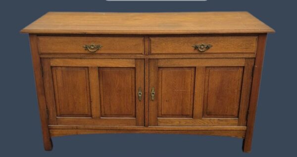 MUEBLE BAJO APARADOR ANTIGUO EN ROBLE ORIGINAL IMPECABLE. COD: 94606 - Image 4