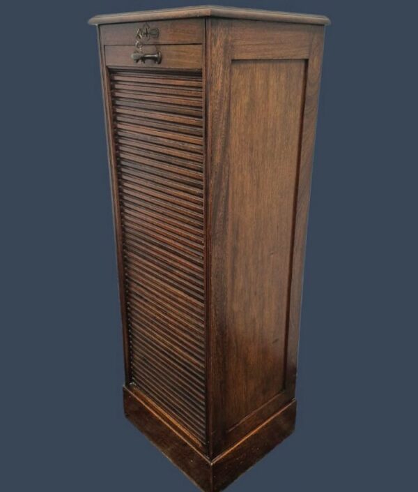 FICHERO CORTINA DE ROBLE ANTIGUO ORIGINAL. COD: 94607