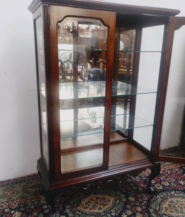 VITRINA ESTILO INGLES CHIPPENDALE CIRSTALERO INGLES ANTIGUO. COD: 94609 - Image 6