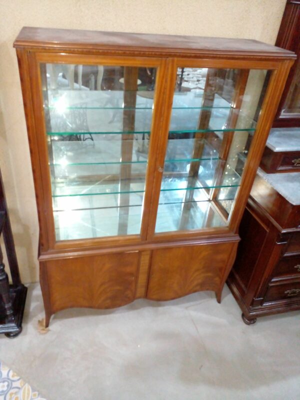 VITRINA CRISTALERO ESTILO FRANCES CANTO HOLANDES ANTIGUA AÑOS 50. COD: 93912 - Image 6
