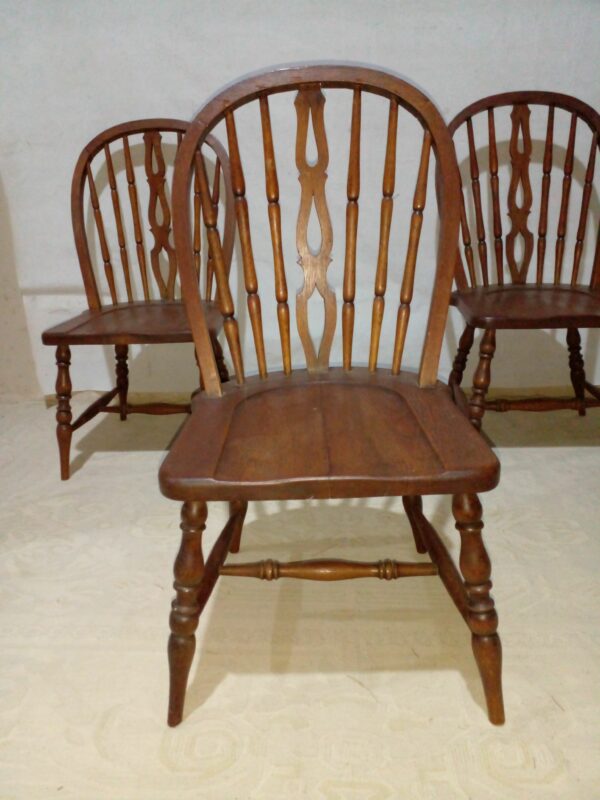 SILLA WINDSOR RESPALDO PALMETA MADERA MACIZA SILLAS COUNTRY. COD: 95007 - Image 5