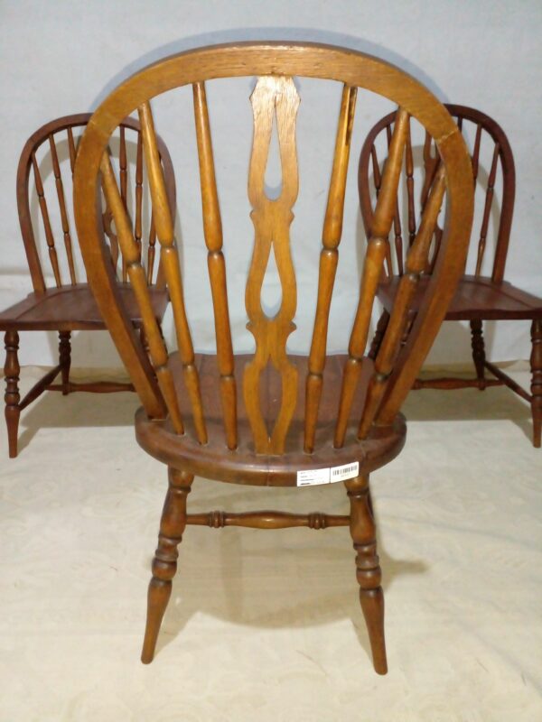 SILLA WINDSOR RESPALDO PALMETA MADERA MACIZA SILLAS COUNTRY. COD: 95007 - Image 9