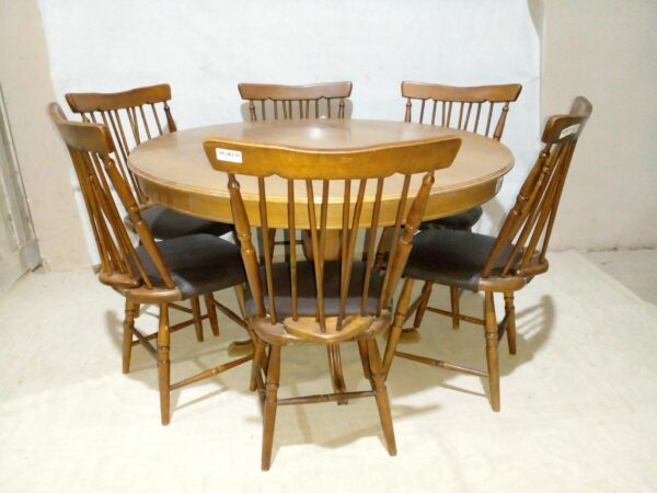 JUEGO DE COMEDOR WINDSOR MESA CON 6 SILLAS COUNTRY. COD: 95003 / 95004 - Image 3