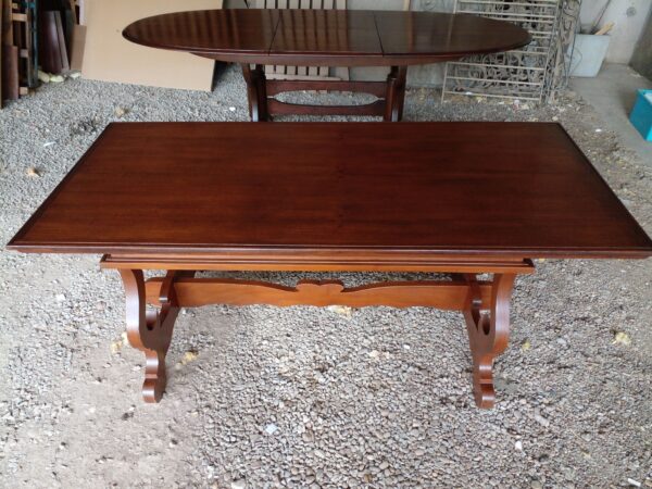 JUEGO DE COMEDOR ESTILO INGLES VICTORIANO CON SILLONES DE CABECERA. COD: 93103 - Image 3