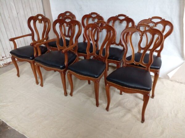 JUEGO DE COMEDOR ESTILO INGLES VICTORIANO CON SILLONES DE CABECERA. COD: 93103 - Image 18