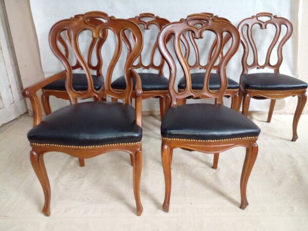 JUEGO DE COMEDOR ESTILO INGLES VICTORIANO CON SILLONES DE CABECERA. COD: 93103 - Image 19
