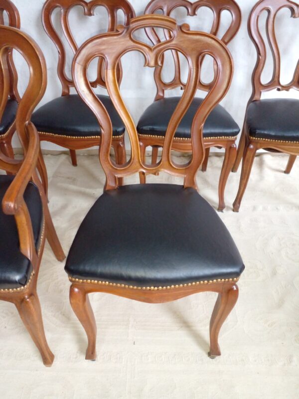 JUEGO DE COMEDOR ESTILO INGLES VICTORIANO CON SILLONES DE CABECERA. COD: 93103 - Image 20