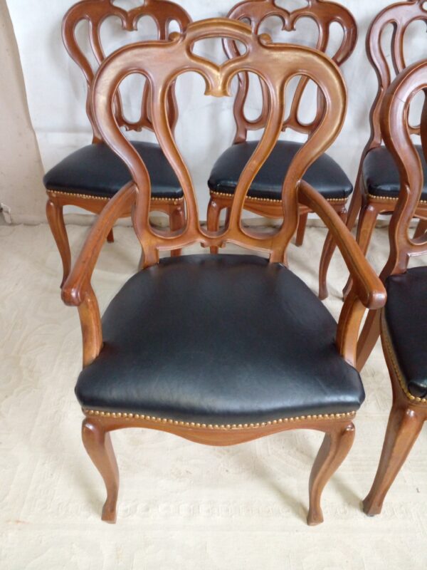 JUEGO DE COMEDOR ESTILO INGLES VICTORIANO CON SILLONES DE CABECERA. COD: 93103 - Image 21