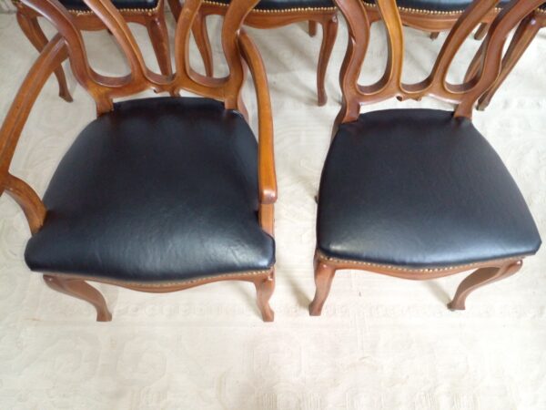 JUEGO DE COMEDOR ESTILO INGLES VICTORIANO CON SILLONES DE CABECERA. COD: 93103 - Image 22
