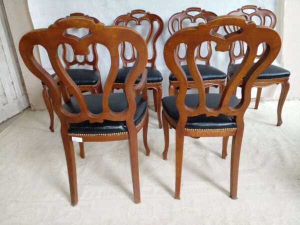 JUEGO DE COMEDOR ESTILO INGLES VICTORIANO CON SILLONES DE CABECERA. COD: 93103 - Image 24