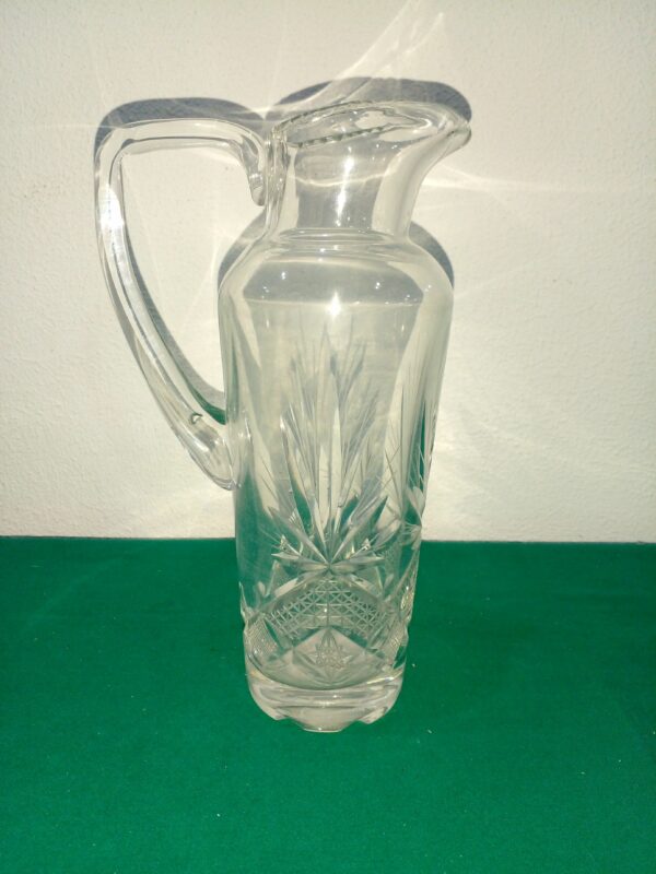 JARRA ANTIGUA DE CRISTAL TALLADO. COD: 85601