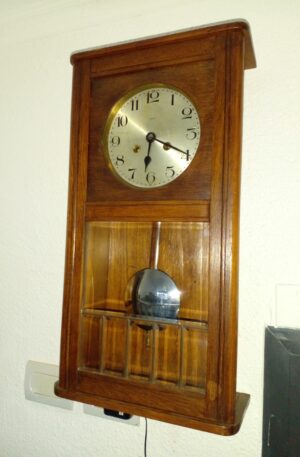 RELOJ DE PARED ANTIGU MADE IN GERMANY MARCA KINZLE MEDIO CARRILLON. COD: 91806