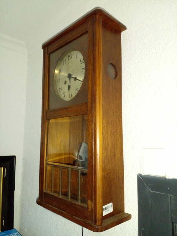 RELOJ DE PARED ANTIGU MADE IN GERMANY MARCA KINZLE MEDIO CARRILLON. COD: 91806 - Image 3