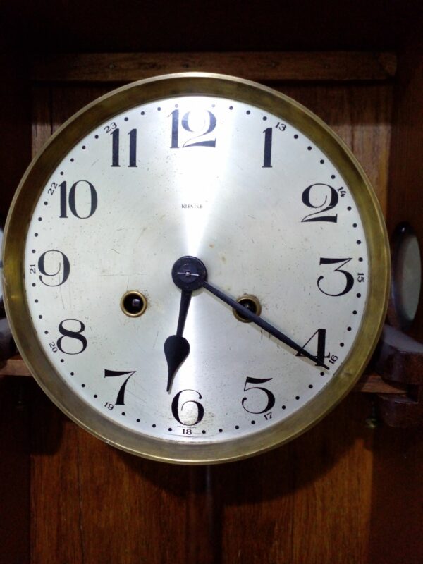 RELOJ DE PARED ANTIGU MADE IN GERMANY MARCA KINZLE MEDIO CARRILLON. COD: 91806 - Image 6