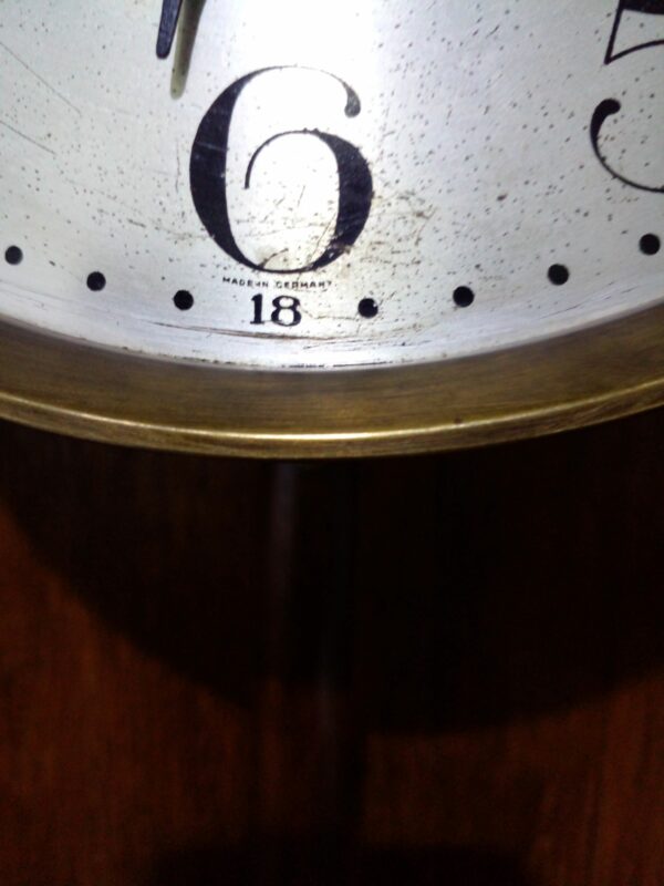 RELOJ DE PARED ANTIGU MADE IN GERMANY MARCA KINZLE MEDIO CARRILLON. COD: 91806 - Image 7