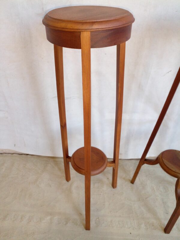 PEDESTAL COLUMNA MACETERO ANTIGUO CEDRO LAVADO NATURAL. COD: 93802 - Image 7