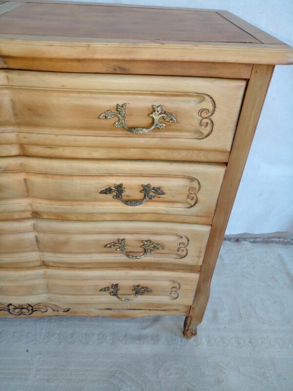 COMODA PROVENZAL ANTIGUA MADERA LAVADA NATURAL 4 CAJONES. COD: 94004 - Image 5
