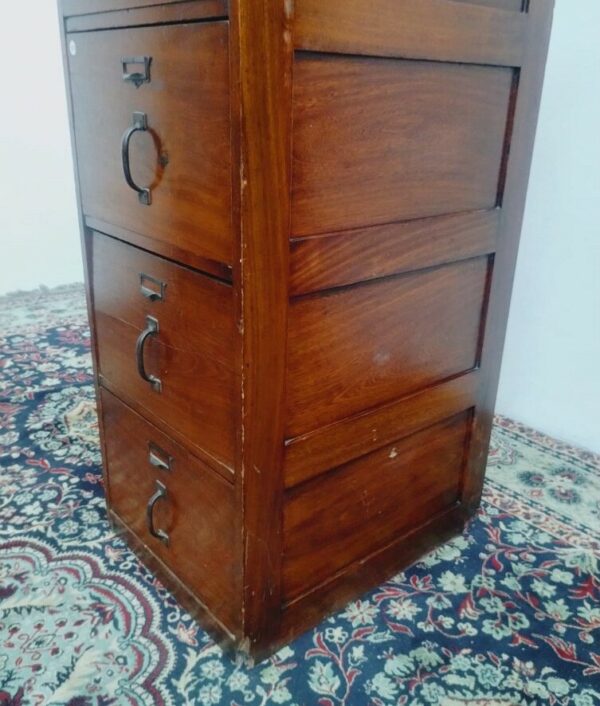 FICHERO ANTIGUO DE ROBLE 4 CAJONES. COD: 94803 - Image 6