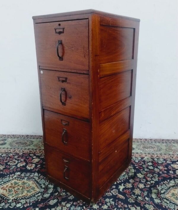 FICHERO ANTIGUO DE ROBLE 4 CAJONES. COD: 94803 - Image 10