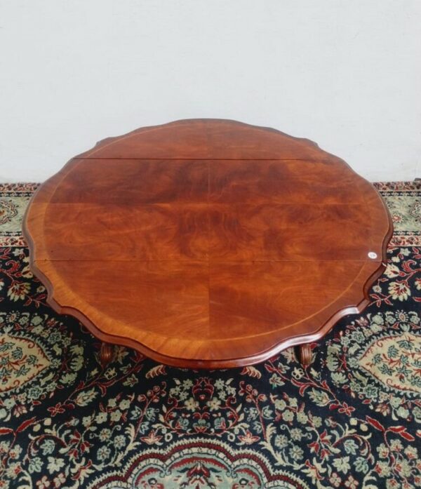 MESA DE SALA DOBLE ALA ESTILO INGLES CAOBA. COD: 95107 - Image 8