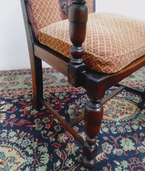 SILLON DE ROBLE SELLADO THOMPSON DE SALA O CABECERA DE MESA ANTIGUO. COD: 95509 - Image 7