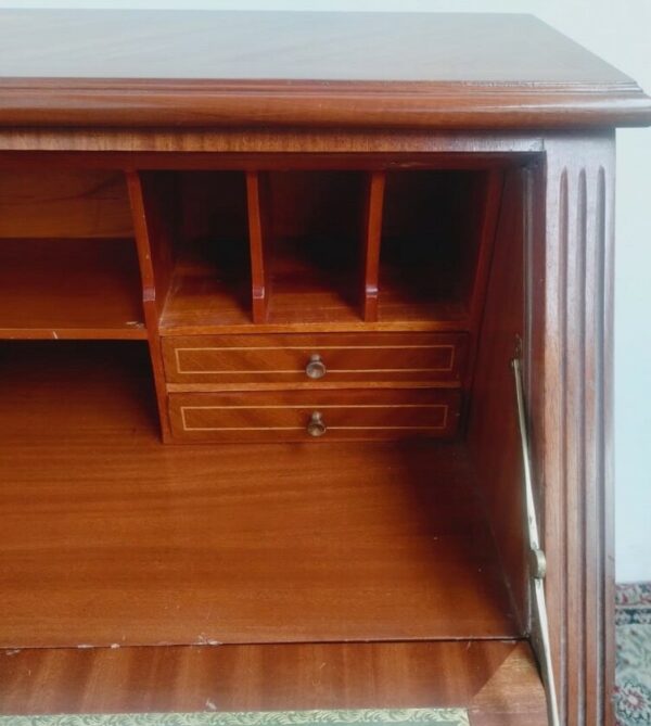 MUEBLES ESCRITORIO SECRETER INGLES EN CAOBA, TAPA VOLCABLE. COD: 95903 - Image 9