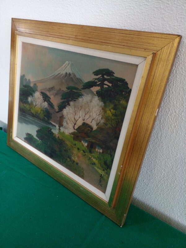 CUADRO ORIENTAL JAPONES MONT FUJI NEVADO. COD: 29608 - Image 3