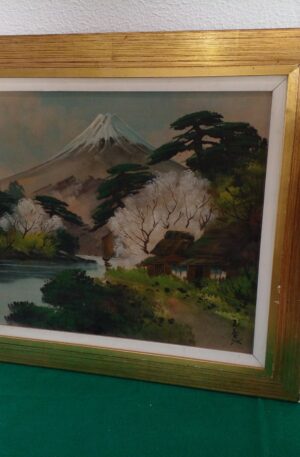 CUADRO ORIENTAL JAPONES MONT FUJI NEVADO. COD: 29608