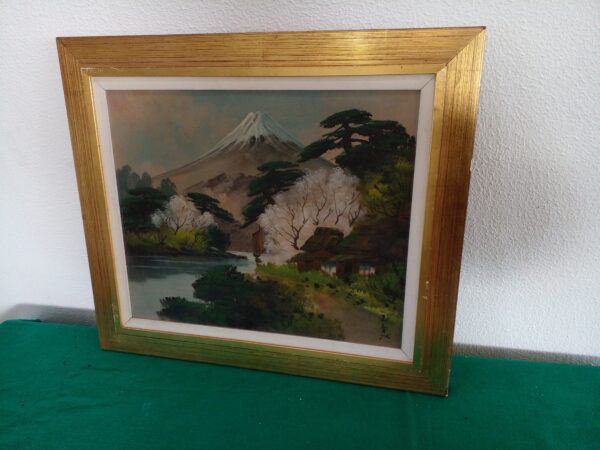 CUADRO ORIENTAL JAPONES MONT FUJI NEVADO. COD: 29608