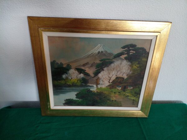 CUADRO ORIENTAL JAPONES MONT FUJI NEVADO. COD: 29608 - Image 5