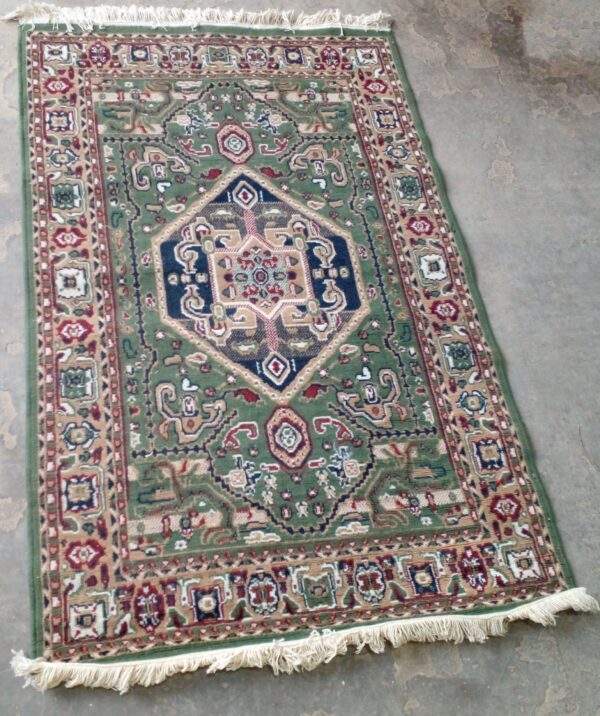 ALFOMBRA ANTIGUA IMPORTADA 1.70 X 1.10 MTS, MEZCLA. COD: 96407 - Image 6