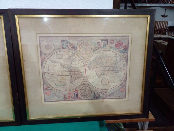CUADRO MAPA ANTIGUO ENMARCADO IDEAL DECORACION. COD: 96701 - Image 3