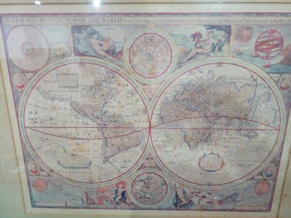 CUADRO MAPA ANTIGUO ENMARCADO IDEAL DECORACION. COD: 96701 - Image 4