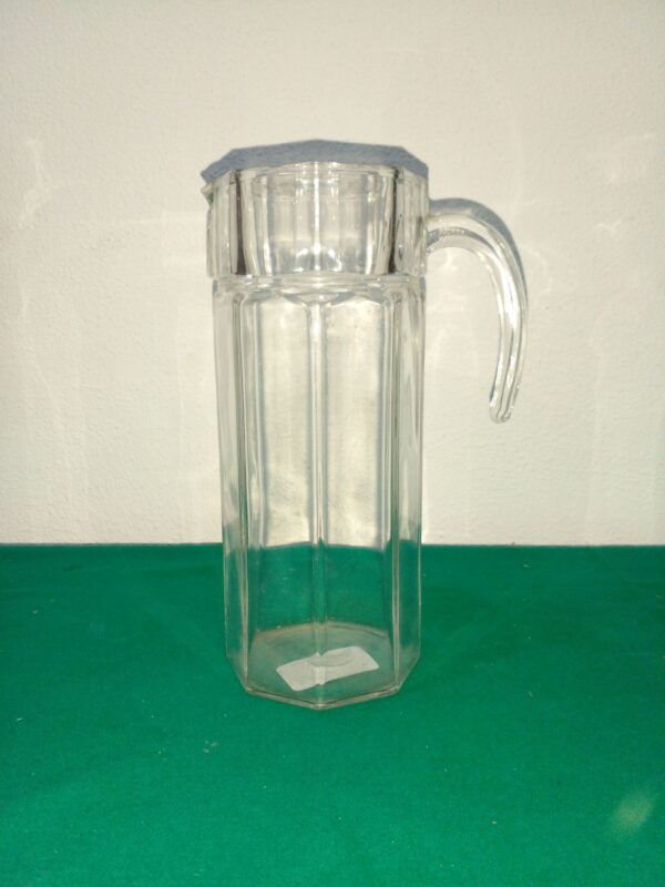JARRA DE VIDRIO OCTOGONAL IDEAL AGUA O JUGOS. COD: 96106