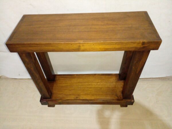 MUEBLE DE ARRIME RUSTICO TIPO CAMPO REPISA MADERA MACIZA. COD: 97202 - Image 3