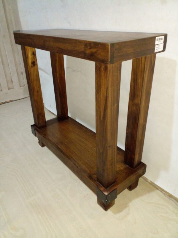 MUEBLE DE ARRIME RUSTICO TIPO CAMPO REPISA MADERA MACIZA. COD: 97202 - Image 5