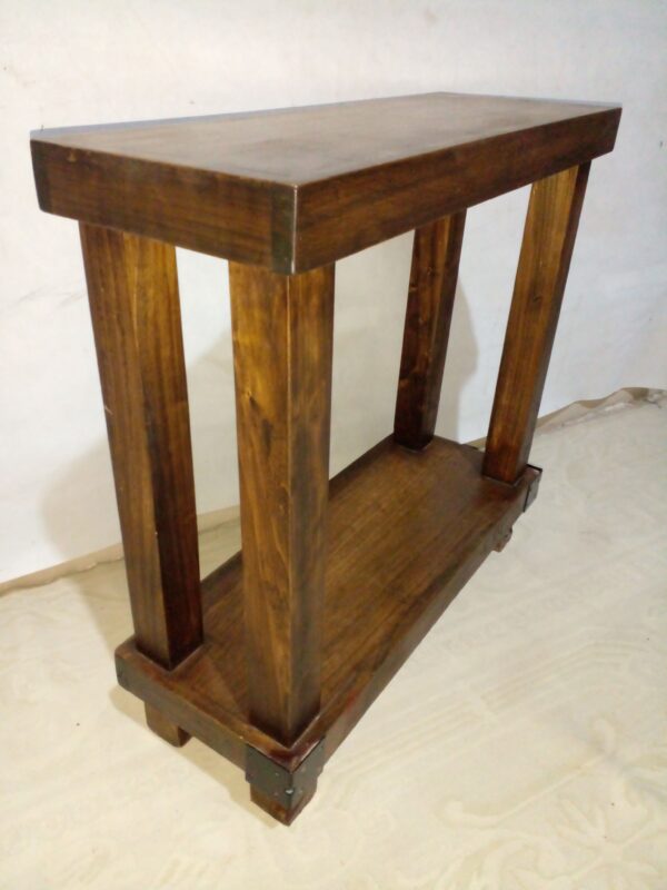 MUEBLE DE ARRIME RUSTICO TIPO CAMPO REPISA MADERA MACIZA. COD: 97202 - Image 6