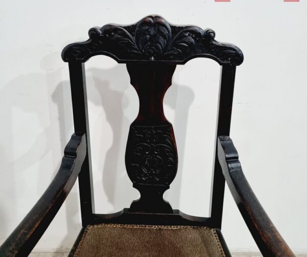 SILLON UN CUERPO ESTILO INGLES CHIPPENDALE RESPALDO TALLADO. COD: 96502 - Image 3