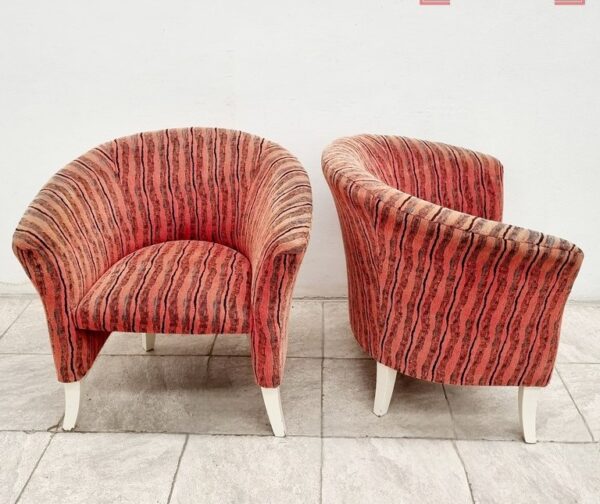 SILLON HERRADURA LINEA MODERNA ESTILO NORDICO TAPIZADO TELA RUSTICA. COD: 96506 - Image 3