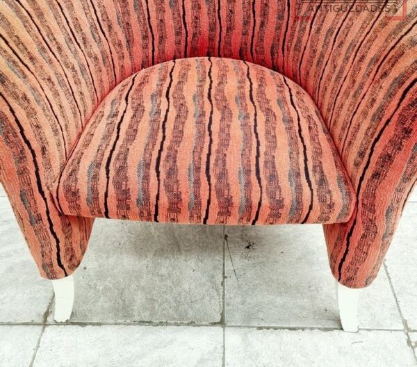 SILLON HERRADURA LINEA MODERNA ESTILO NORDICO TAPIZADO TELA RUSTICA. COD: 96506 - Image 5